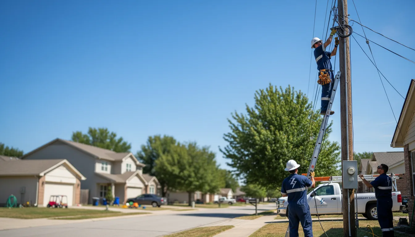 Residential electrician providing installation services in Pinon, NM